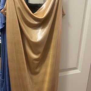 Material Girl Gold Backless Dress